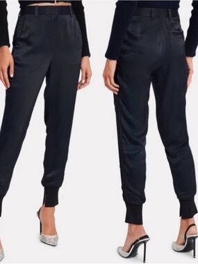 NWT $475 Phillip Lim Satin Joggers, 8